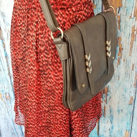 FLAPOVER Crossbody Double Compartment Purse Bag - Picture 10 of 14